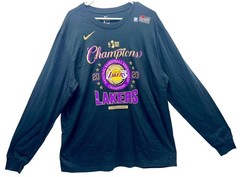 NEW Men&rsquo;s Los Angeles Lakers Nike 2020 NBA Finals Champions Long Sleeve Shirt