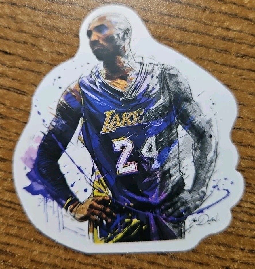 Kobe Bryant Original Sticker-decal 2 1/4&Prime; X 2 1/2&Prime;