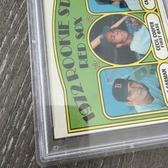 1972 Topps #79 Red Sox Rookie Stars Cecil Cooper / Carlton Fisk PSA 6 EX-MINT