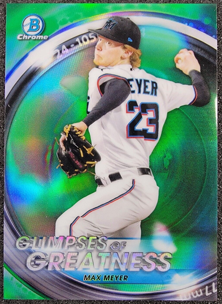 2020 Bowman Draft Glimpses of Greatness Insert Green /99 Max Meyer #GOG-MM