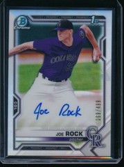 JOE ROCK AUTO 2021 Bowman Chrome Draft Autograph REFRACTOR #/499 Rookie Card RC