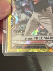 2021 Bowman Sapphire Edition #BCP-119 Tyler Freeman YELLOW Refractor 33/50