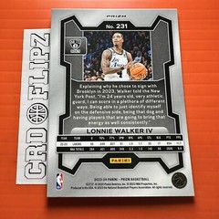 2023-24 Panini Prizm #231 Lonnie Walker IV Red Ice Prizm Nets Lakers