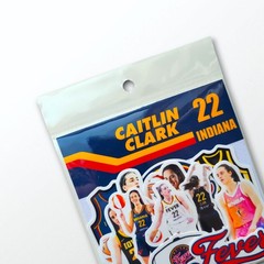 Tariff Free WNBA Caitlin Clark Indiana Fever Basketball vinyl stickers set of 12