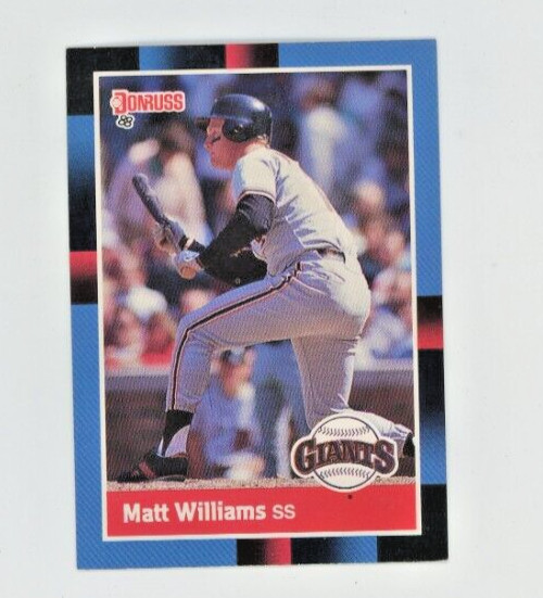 Matt Williams 1988 Donruss Rookie #628 – San Francisco Giants Baseball Card