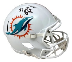 De&rsquo;Von Achane Signed Miami Dolphins Full Size Replica Speed Helmet BAS
