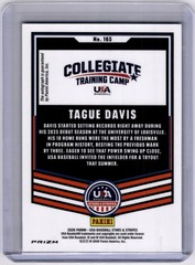 Tague Davis 2026 Panini Stars & Stripes USA Auto Silver #165 USA