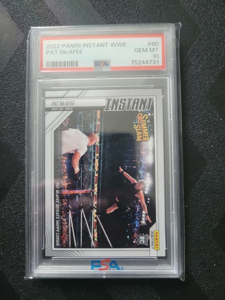 2022 Panini Instant WWE Pat McAfee #60 Summer Slam Rookie Card RC /684 PSA 10