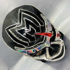 Mil Muertes Wrestling Lucha Libre Semi Professional Mask Luchador Mascara Black