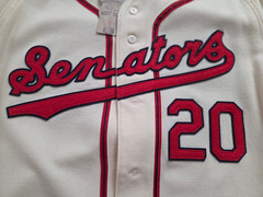 Ebbets Field Flannels TOKIO SENATORS Wool Flannel Jersey Sz Large #20 MINT w/Tag