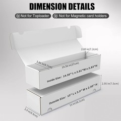 Trading Card Storage Box, 10-Pack 1100 Count White Corrugated Cardboard Bulk Spo