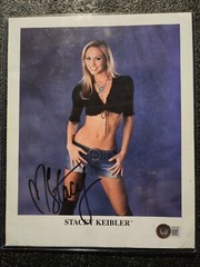 Stacy Keibler Original Promo Signed 8×10 Photo Beckett Certified Autograph WWE