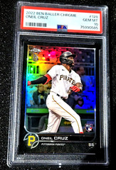 ONeil Cruz 2022 Topps Chrome Ben Baller Black Rookie RC #128 SP PSA 10 GEM MINT