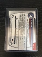 2025 Bowman Chrome Prospects John Gil Gold Wave /50