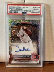 Sadbiel Delzine 2025 Bowman Chrome Speckle Refractor Auto /299 PSA 10 #CPA-SD