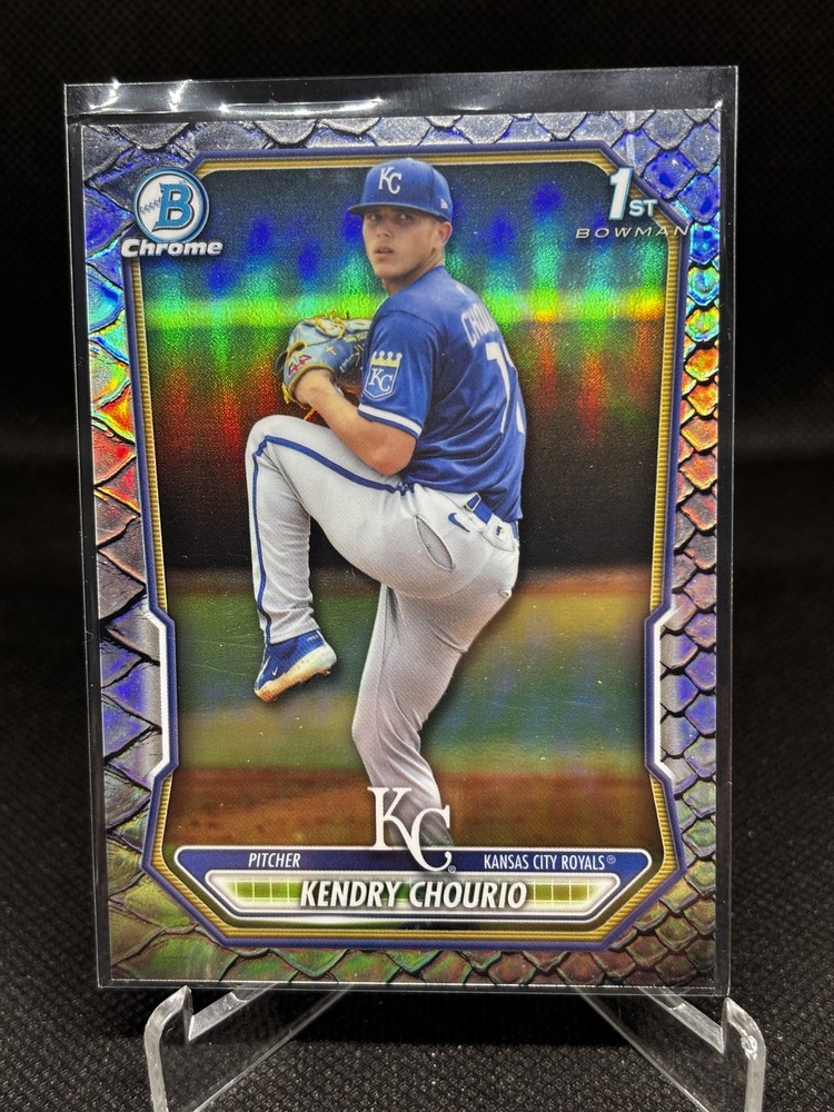 2026 Bowman Chrome-Kendry Chourio Reptilian Refractor Royals #BCP-7