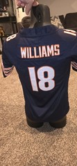 Chicago Football #18 Home Blue Stitched Youth LARGE Jersey Size Kids