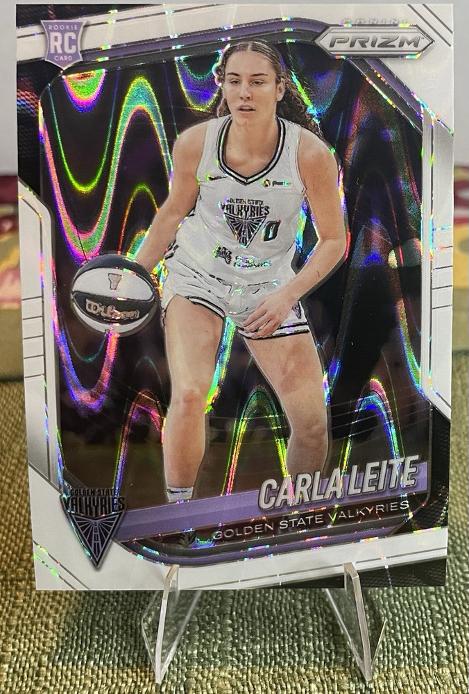 Panini 2025 Prizm WNBA Carla Leite Rookie Golden State Valkyries White Seismic#6