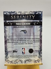 2025-26 Topps Chrome Paolo Banchero Serenity Insert – #SY-5 Orlando Magic