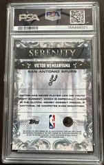 2025 TOPPS CHROME SERENITY BLUE REFRACTOR #SY-1 VICTOR WEMBANYAMA 86/150 PSA 10