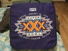 SUPER BOWL XXX (30) SEAT CUSHION,DALLAS COWBOYS,TROY AIKMAN,SWITZER,JERRY JONES