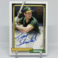 Terry Steinbach 2018 Topps Archives Fan Favorites Autograph #FFA-TS Oakland A&rsquo;s