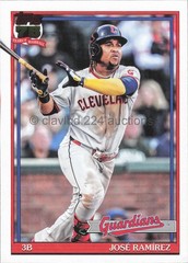 MLB 2026 TOPPS – Jose Ramirez – 1991 35th Anniversary Insert #T91-69 Guardians