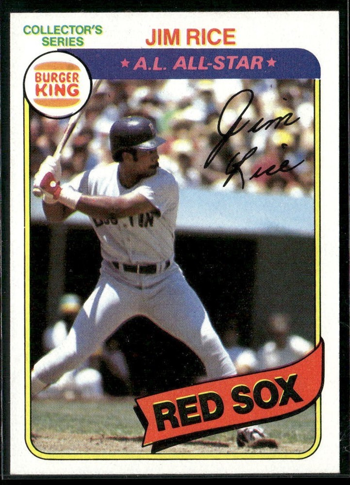 1980 Topps Burger King Jim Rice #20 ~ NM-MT ~