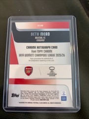 2025-26 Topps Chrome UWCL Beth Mead Arsenal /75 Purple Auto
