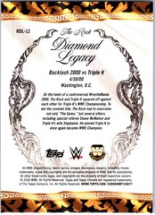 2026 Topps Chrome WWE The Rock Diamond Legacy #RDL-12