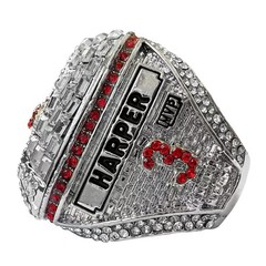 2022 Philadelphia Phillies Championship Ring Flip-Top Bryce Harper Size9-11-13