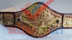 WWWF Bob Backlund Championship Wrestling Belt Red Strap.