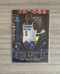 2025 Topps Bowman Chrome Hobby Stars Refractor #HS-14 Anthony Edwards Wolves