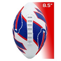 NFL Youth Mini Footballs – 8.5&Prime; Rubber Balls with Air Pump – All Teams Available