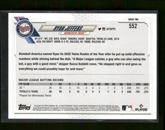 2021 Topps #552 Ryan Jeffers Rainbow Foil Minnesota Twins
