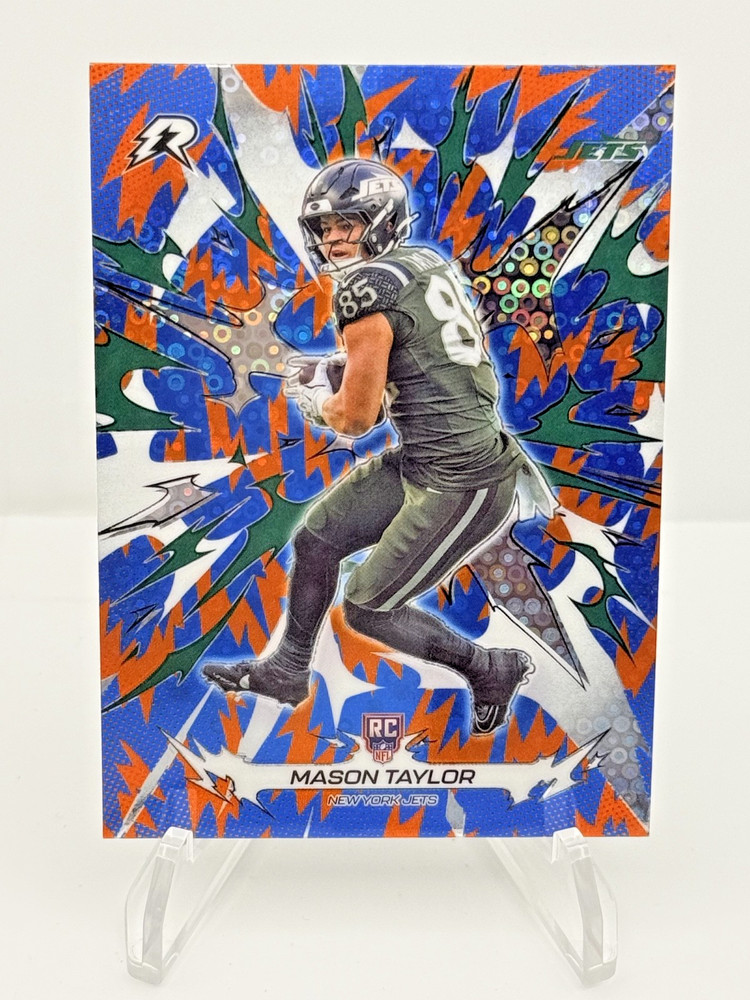 2025 Topps Resurgence – Mason Taylor (RC) Blue & Orange Spark #173