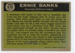 1961 Topps High # All-Star Ernie Banks #575 HOF 1tn2