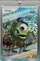 MIKE WAZOWSKI RARE SPARKLE REFRACTOR CHROME DISNEY CARD PIXAR MONSTER&rsquo;S INC MINT