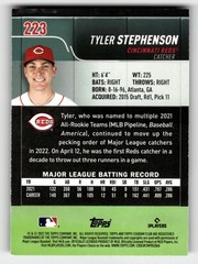 2022 Stadium Club Tyler Stephenson #223 Cincinnati Reds IN PERSON AUTO