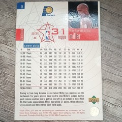 Upper Deck UD3 Starstruck Reggie Miller Indiana Pacers #317 NBA Card