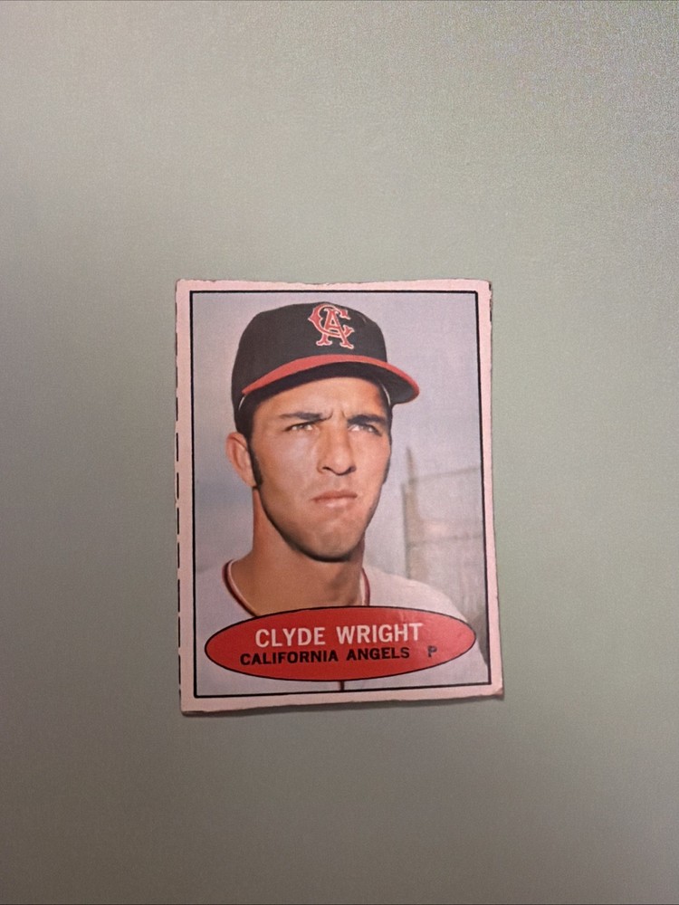 1971 BAZOOKA CLYDE WRIGHT BASEBALL CALIFORNIA ANGELS