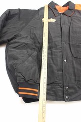 VTG Starter Diamond collection mens XXL black and orange Orioles button jacket