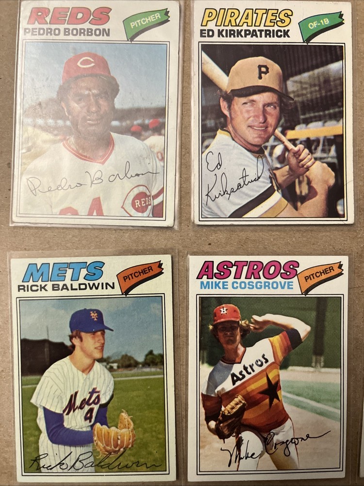 1977 topps baseball handled you pick 500- x finish your set A2B5