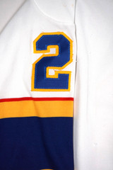Vintage 80s 90s CCM Maska St Louis Blues Jersey XL White Air Knit Millen #29