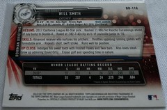 2017 Bowman Draft Baseball Will Smith Los Angeles Dodgers 2 base card lot #116