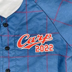Hiroshima Toyo Carp Jersey Mens Large Blue Japan NPB Baseball Fanclub 2022