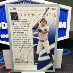 Panini 2026 Donruss Elite Series Aaron Judge #20 Yankees Red Ice 112/149
