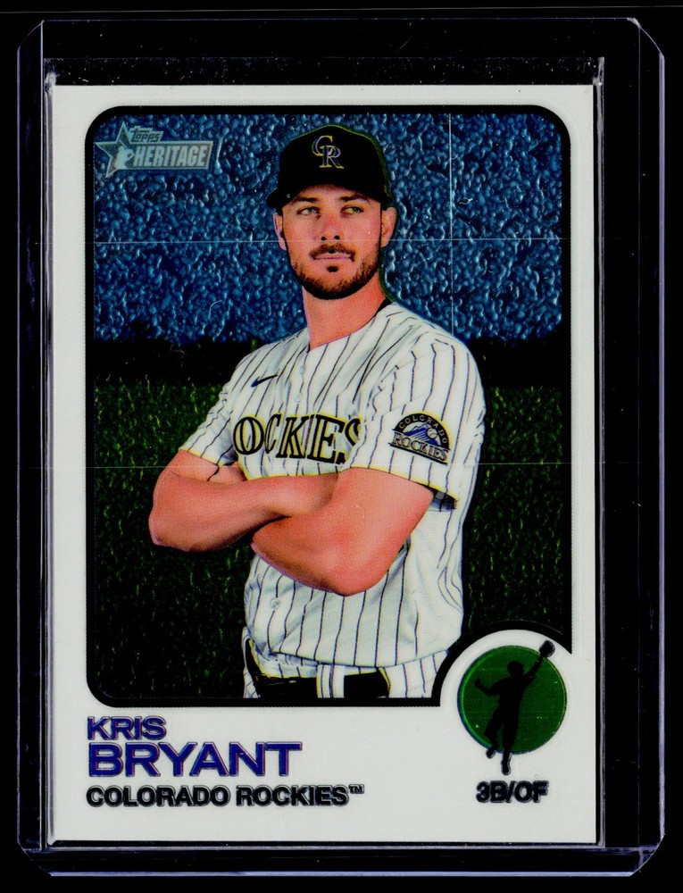 2022 Topps Heritage #600 Kris Bryant Chrome #/999 BS64