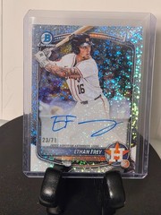 ETHAN FREY 2025 Bowman Draft #CPA-EF 1st Sparkle Refractor Auto /71