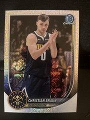 2025-26 Bowman Christian Braun #BCV-181 Chrome Mojo Refractor Nuggets